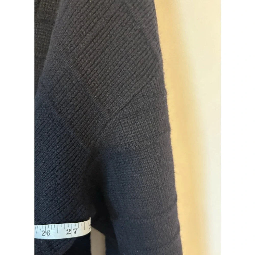 Gucci Cardigan Sweater Mens 54 XL Black Camel Hair Buttons Vtg Vneck
